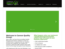 Tablet Screenshot of cannonqualitygroup.com